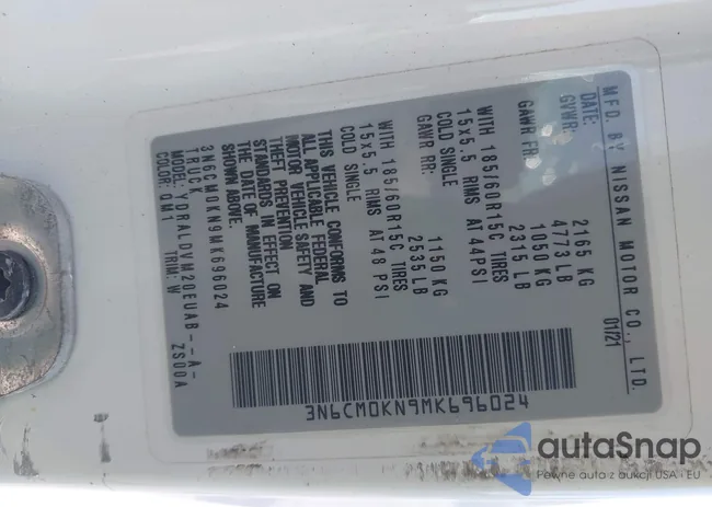 3N6CM0KN9MK696024: 43307741