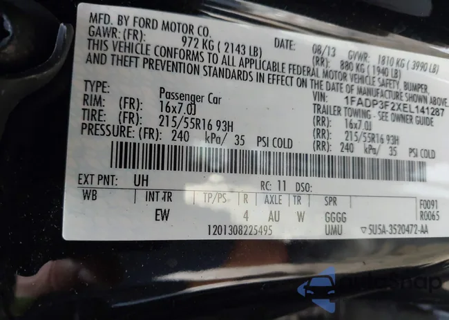 1FADP3F2XEL141287: 43308828