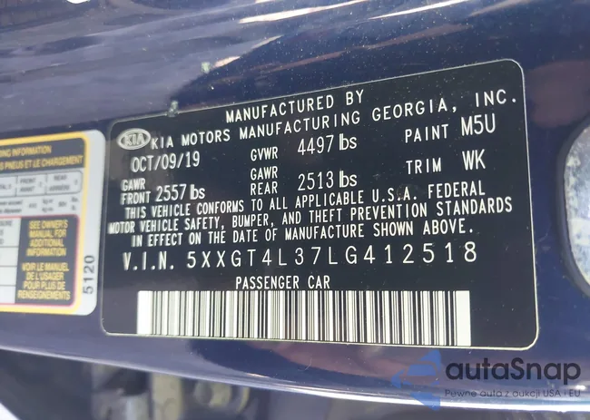 5XXGT4L37LG412518: 43308891