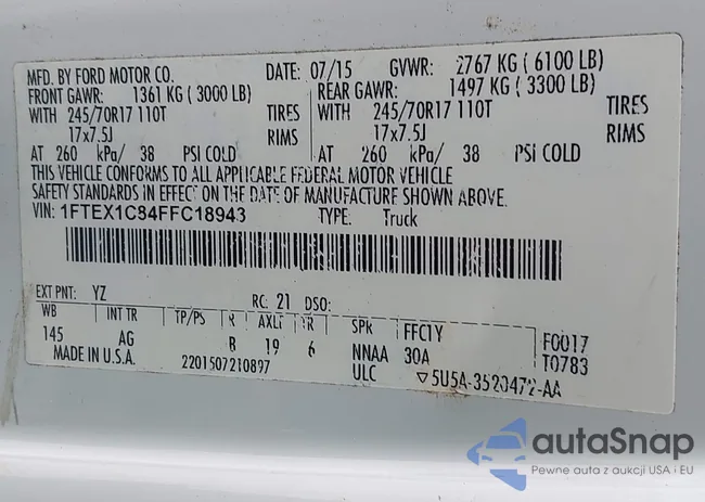 1FTEX1C84FFC18943: 43308912