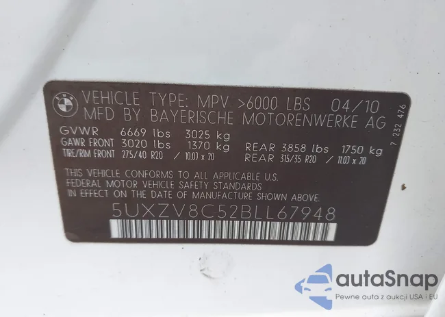 5UXZV8C52BLL67948: 43308926