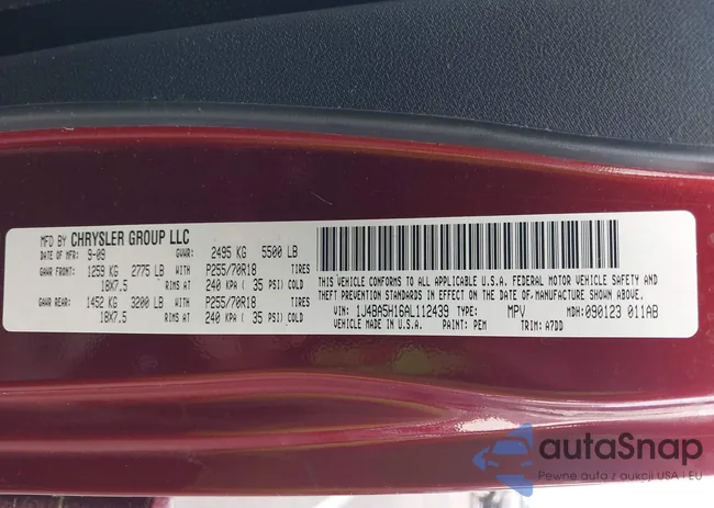 1J4BA5H16AL112439: 43308958