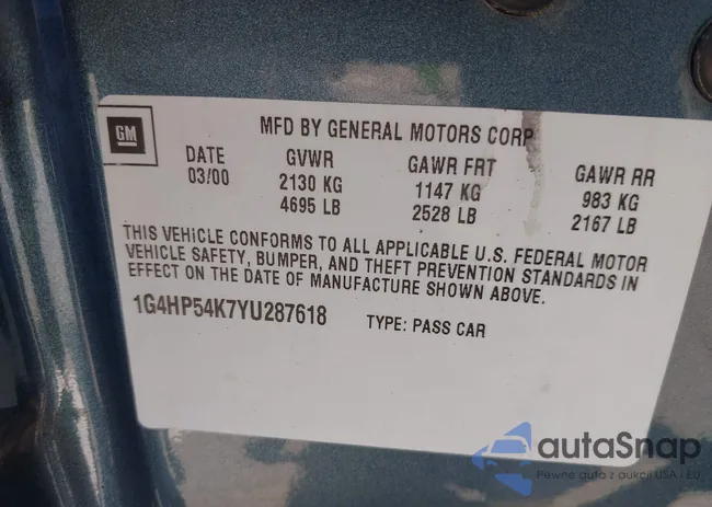 1G4HP54K7YU287618: 43308971