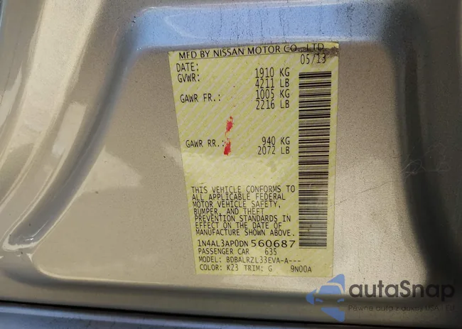 1N4AL3AP0DN560687: 43308983