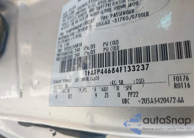 1FAFP44684F133237: 43309110