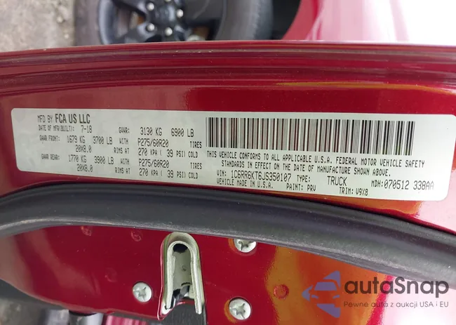 1C6RR6KT6JS350107: 43309120