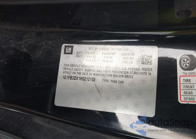 1G1FB3DX1H0212102: 43309198