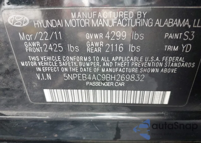 5NPEB4AC9BH269832: 43309246