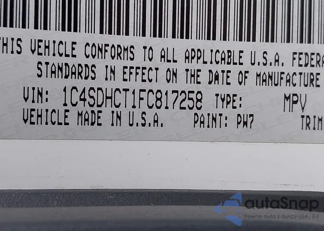 1C4SDHCT1FC817258: 43308396