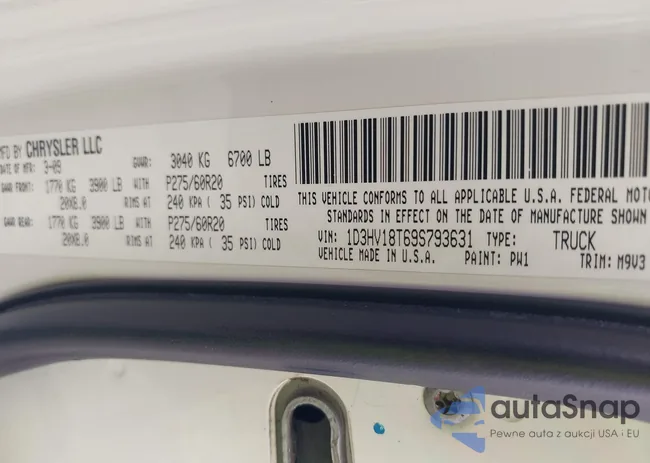 1D3HV18T69S793631: 43308397