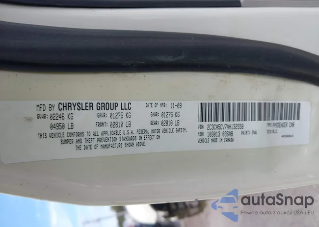 2C3CA5CV7AH132558: 43308707