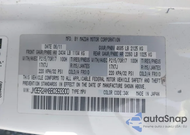 JM3ER2AM8B0393300: 43309838