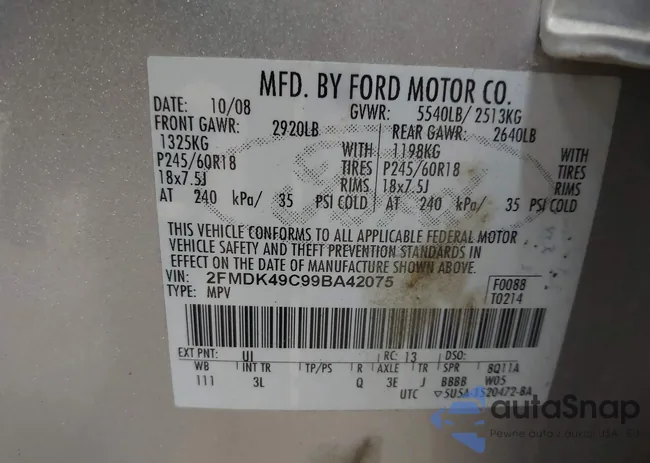 2FMDK49C998A42075: 43309879