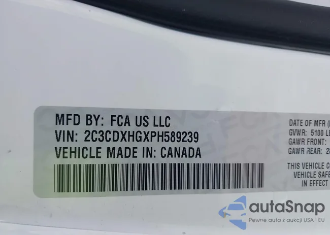 2C3CDXHGXPH589239: 43309888