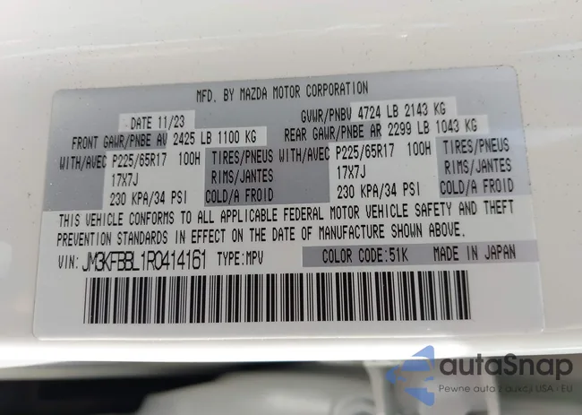 JM3KFBBL1R0414161: 43309931