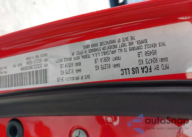 2C3CDZL98KH595800: 43309939