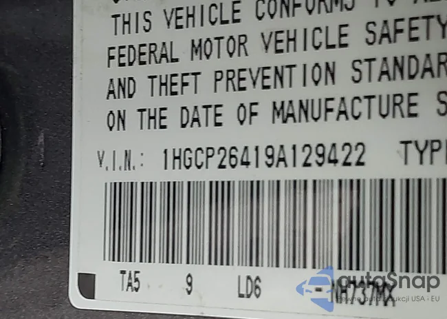 1HGCP26419A129422: 43309962