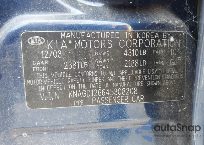 KNAGD126645308208: 43310006