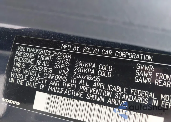 YV4902DZ1E2502004: 43310070