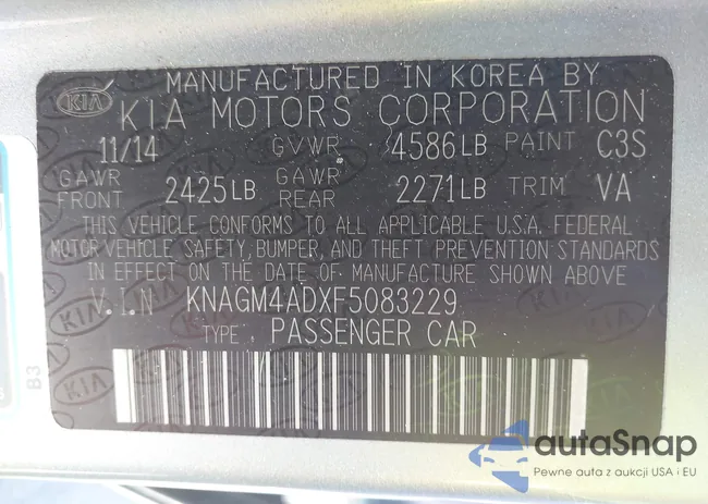 KNAGM4ADXF5083229: 43310215