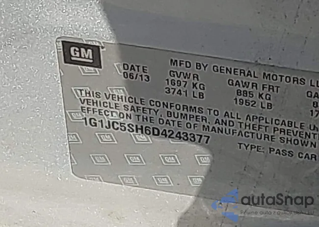 1G1JC5SH6D4243377: 43309456