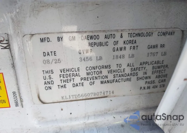 KL1TD56607B074714: 43310844