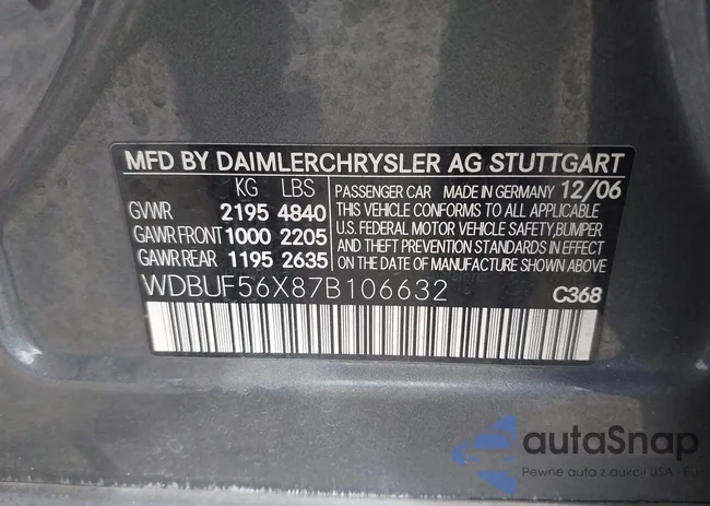 WDBUF56X87B106632: 43310868