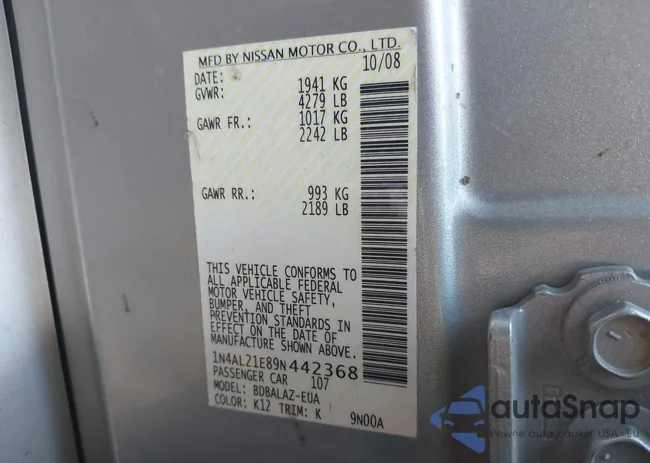 1N4AL21E89N442368: 43310959