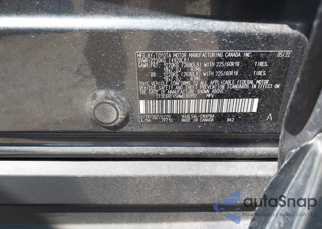 2T3E6RFV5NW036992: 43311071