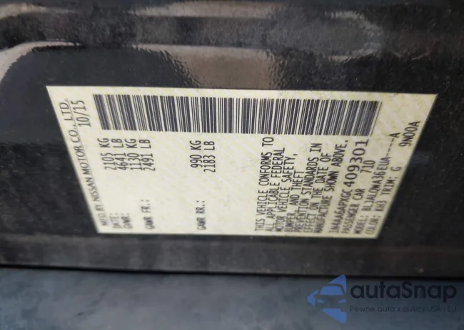 1N4AA6APXGC409301: 43311073