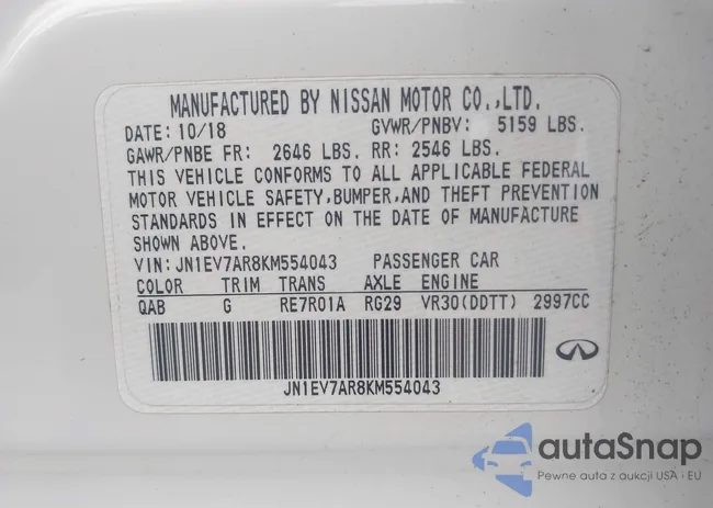 JN1EV7AR8KM554043: 43311114