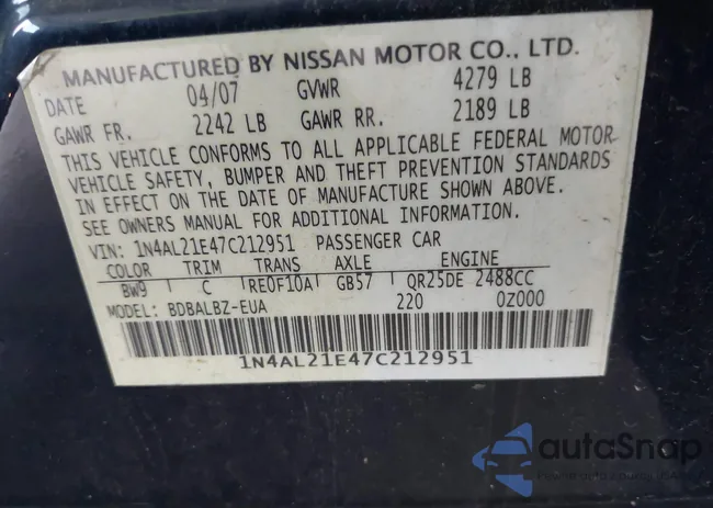 1N4AL21E47C212951: 43311151