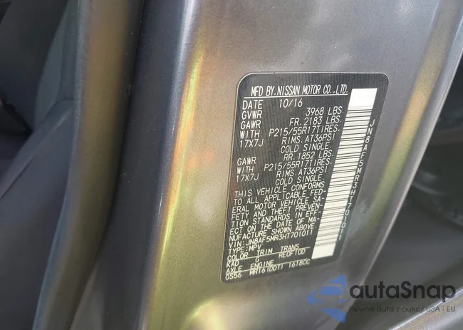 JN8AF5MR3HT701011: 43311258