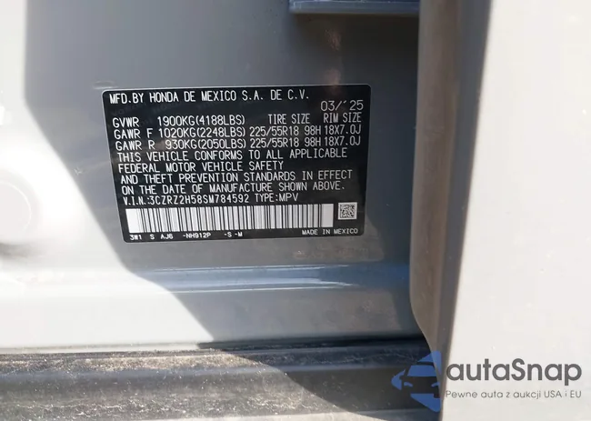 3CZRZ2H58SM784592: 43311270