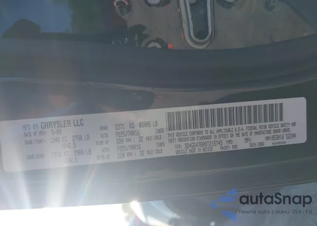 3D4GG47B09T215745: 43311287