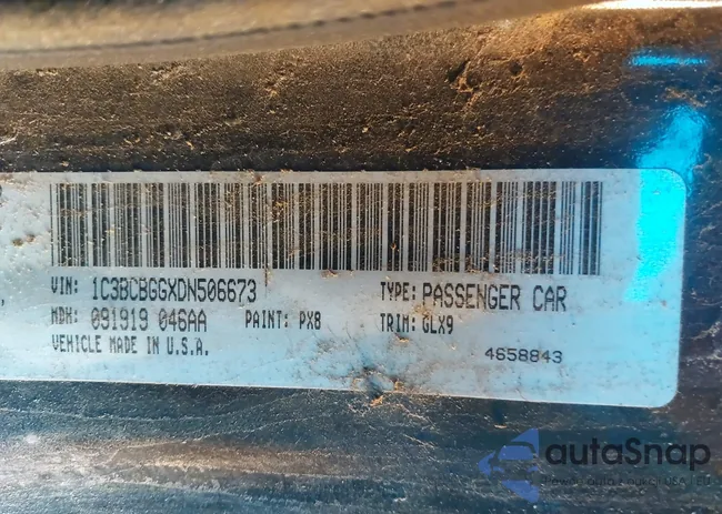 1C3BCBGGXDN506673: 43311350