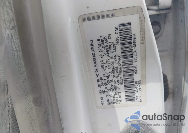 1NXBR18E8WZ127466: 43310415