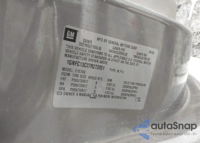 1GNFC13C07R272851: 43310420