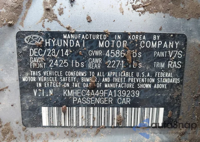 KMHEC4A49FA139239: 43310460