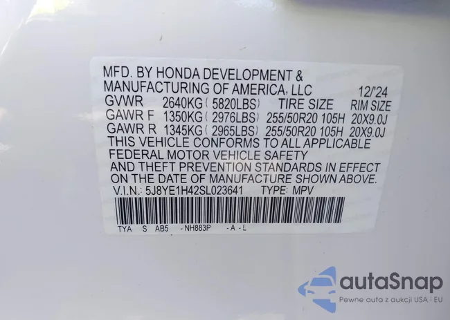 5J8YE1H42SL023641: 43311949