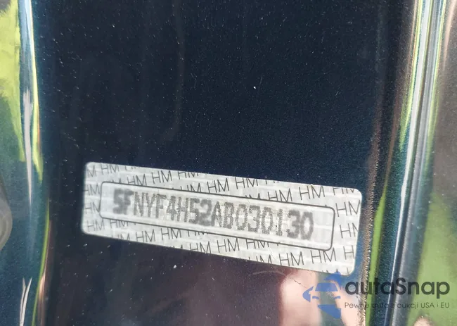 5FNYF4H52AB030130: 43311958