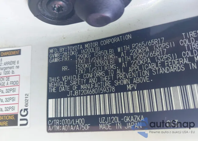 JTJBT20X680159378: 43311458