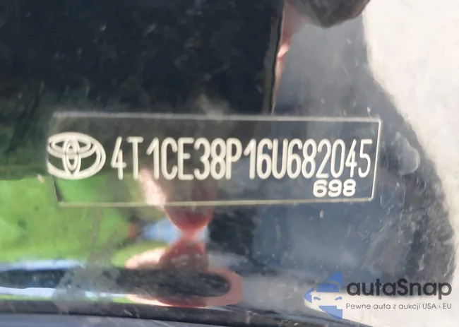 4T1CE38P16U682045: 43311487