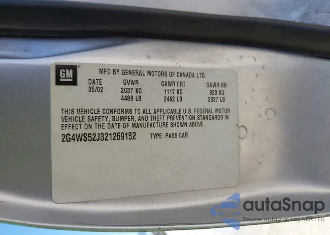 2G4WS52J321269152: 43311604