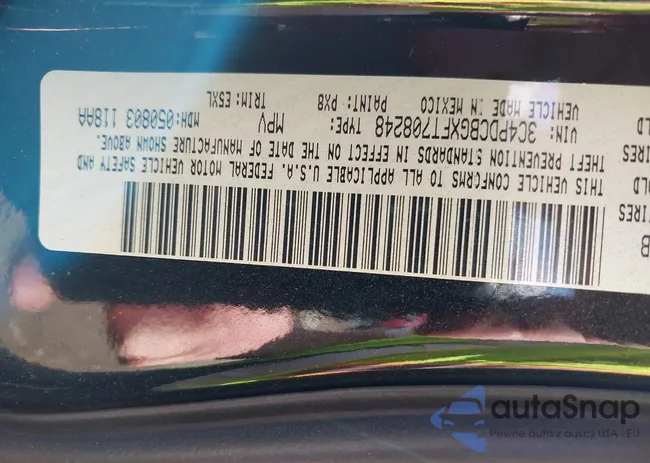 3C4PDCBGXFT708248: 43311682