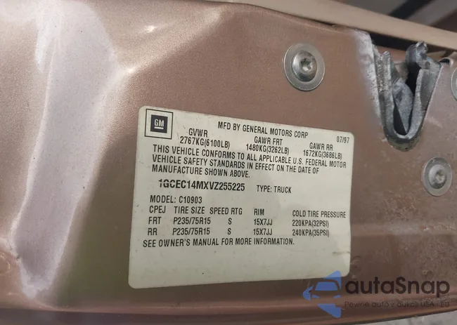 1GCEC14MXVZ255225: 43312853