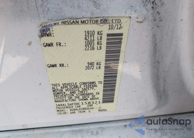 1N4AL3AP3DC158321: 43312891