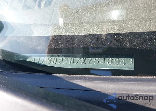 4TASN92N7XZ548943: 43312972