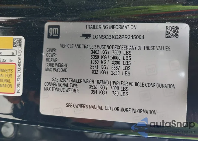 1GNSCBKD2PR245004: 43312979