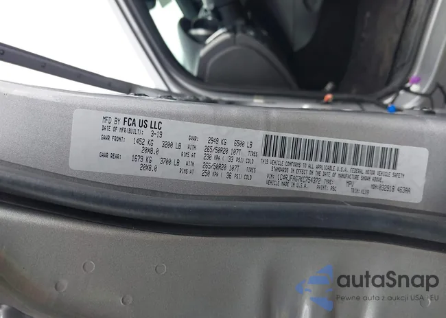 1C4RJFAG7KC754372: 43313030